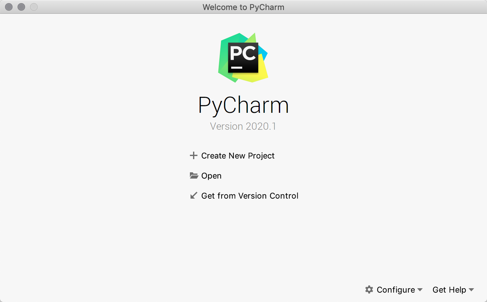 pycharm-welcome